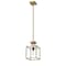 Z-Lite Quadra 1 Light Mini Pendant, Olde Brass + Bronze 456MP-OBR-BRZ - alternate 7